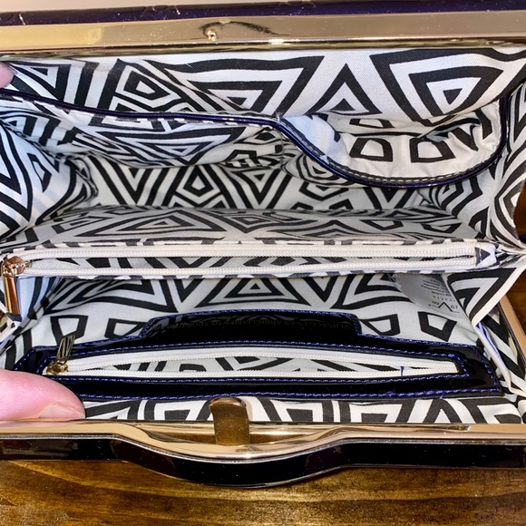 Versace V1969 Italia Scarlet Frame Crossbody Purse Bag NEW - Picture 5 of 6